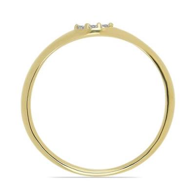 BUY 925 SILVER WHITE DOUBLE CUT DIAMOND GEMSTONE  RING